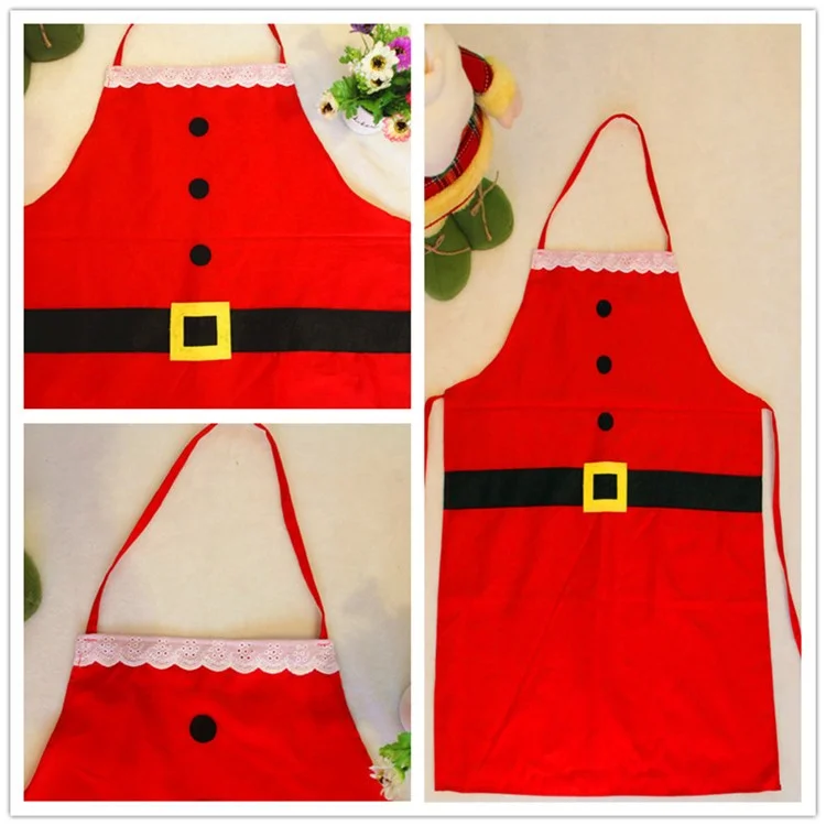 Christmas Apron Kitchen Apron Christmas Dinner Party Apron Decoration - Adult Style