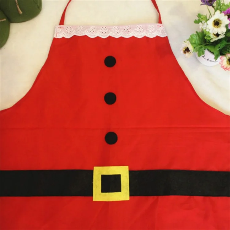 Christmas Apron Kitchen Apron Christmas Dinner Party Apron Decoration - Adult Style