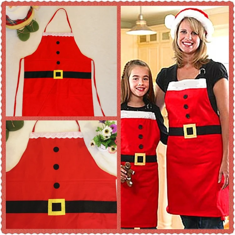 Christmas Apron Kitchen Apron Christmas Dinner Party Apron Decoration - Adult Style