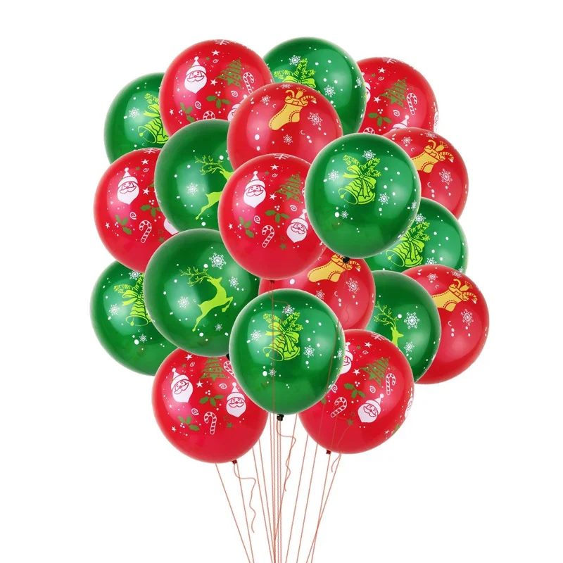 54PCS/Pack Christmas Tree Foil Balloon Photo Booth Pros Hanging Swirl Balloon Set
