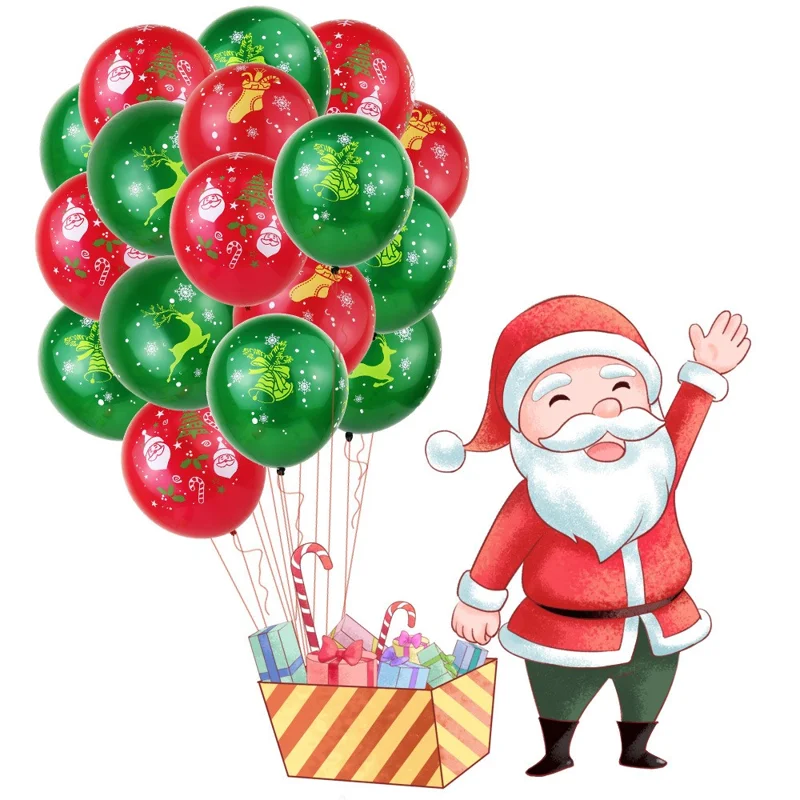 54PCS/Pack Christmas Tree Foil Balloon Photo Booth Pros Hanging Swirl Balloon Set