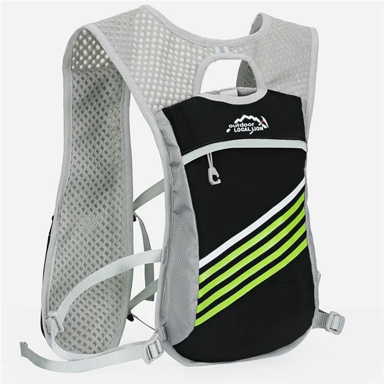LOCAL LION 567 20L Lightweight Water Resistant Polyester Mountaineering Backpack - Black