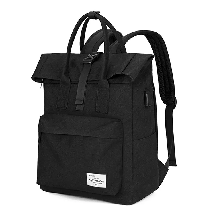 LOCAL LION 562 Multi-function 20-35L Big Capacity Outdoor Sport Backpack with USB Charge Port - Black