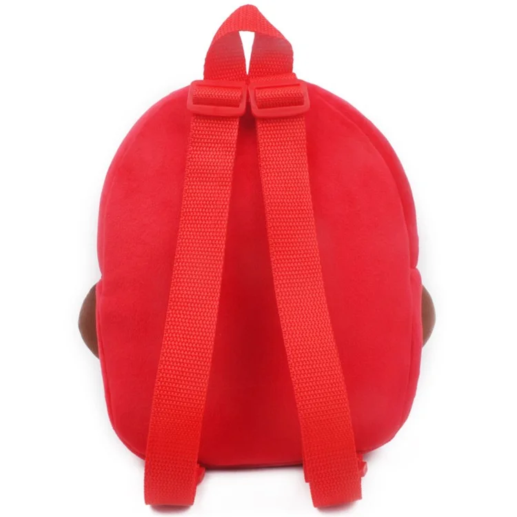 Lovely Cartoon Animal Plush School Bag Children Fluffy Backpack - Monkey