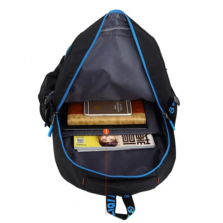 ZIRANYU Detachable Rolling Backpack Cute School Backpack Kids Backpack with 6 Wheels - Dark Blue