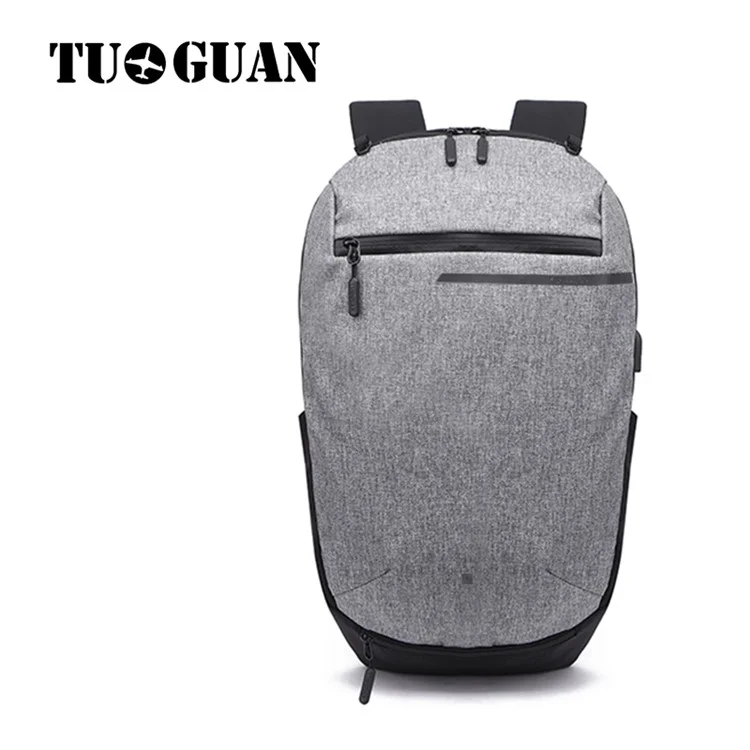 Sports Gym Bags Basketball Backpack Racket Bags with USB Port for Boys - Grey