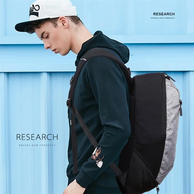 Sports Gym Bags Basketball Backpack Racket Bags with USB Port for Boys - Grey