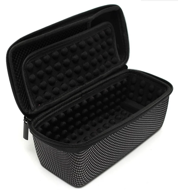 For Bose SoundLink Mini 1/2 / JBL Flip3/4 Bluetooth-compatible Speaker Storage Case Shockproof Carrying Bag - Silver/Black