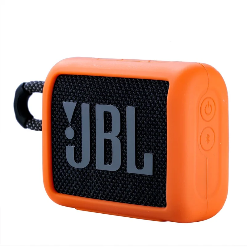Soft Silicone Case Shockproof Protector Cover for JBL Go 3 Bluetooth-compatible Speaker - Orange