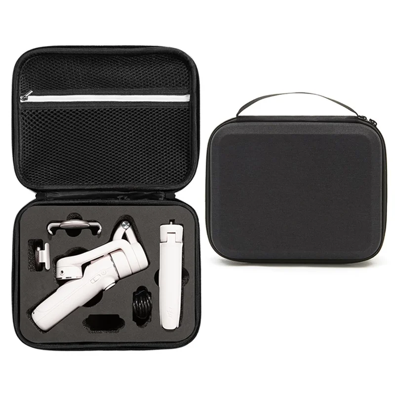 Portable Shockproof Storage Bag Carrying Case for DJI OM 5 Handheld Gimbal Accessories - Black/Black Liner