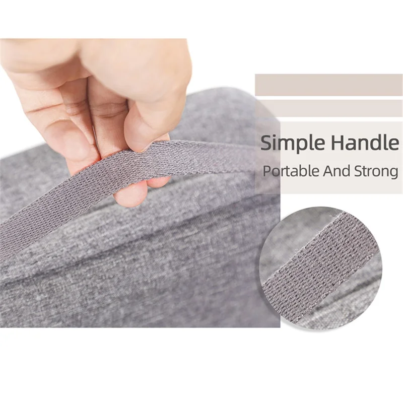 Portable Shockproof Storage Bag Carrying Case for DJI OM 5 Handheld Gimbal Accessories - Grey/Black Liner