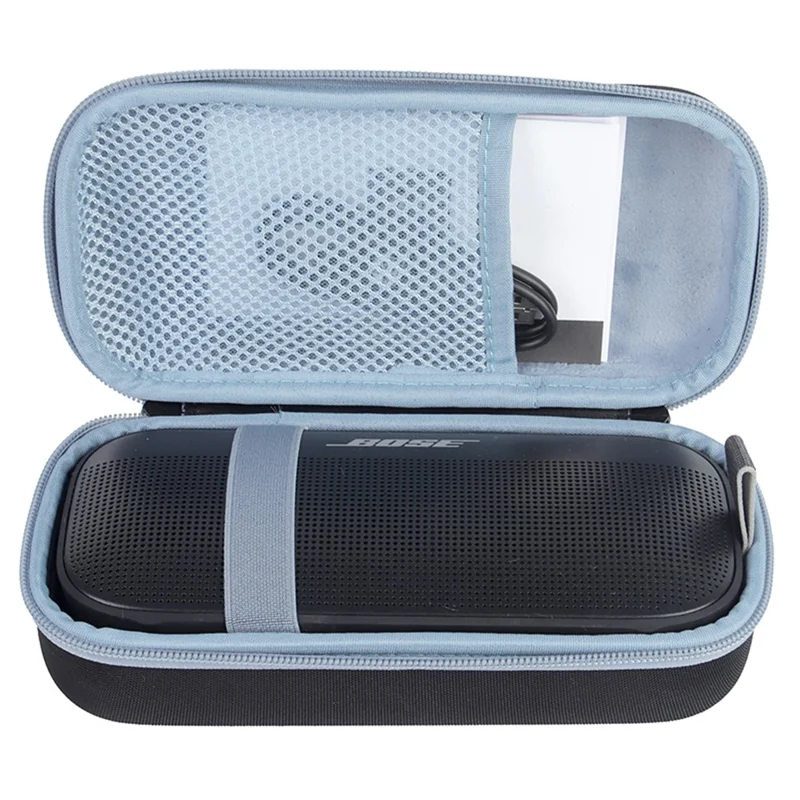 For Bose Soundlink Flex Gen 2 / Flex EVA Anti-Scratch Bluetooth-compatible Speaker Protection Bag Case Travel Storage Bag - Black / Blue