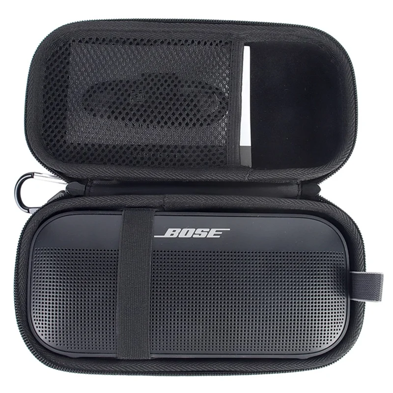 Étui de protection en EVA anti-rayures pour Bose Soundlink Flex Gen 2 / Flex, compatible Bluetooth, housse de rangement de voyage - Noir