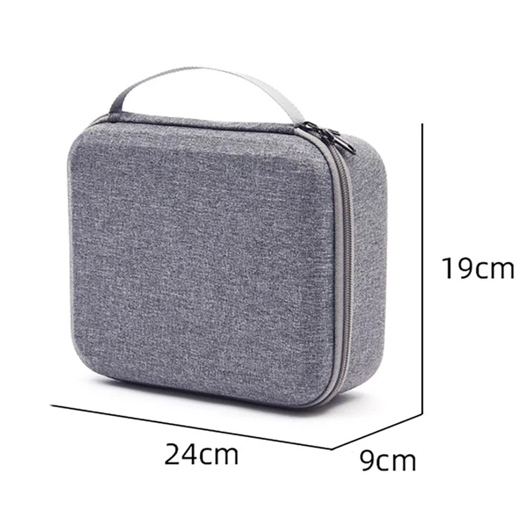 For DJI OM4/OM4 SE/OM3 Handheld Gimbal Phone Stabilizer Portable Storage Bag Carrying Case - Grey/Black Liner