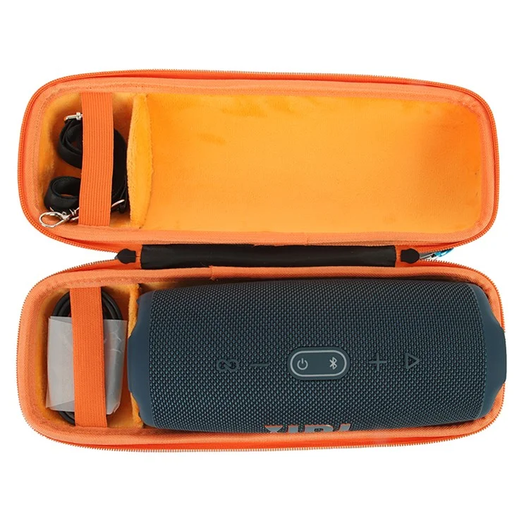 Pour JBL Charge 5 Bluetooth en Haut-parleur Oxford Clots de Transport Case de Transport Sac de Stockage de Haut-parleurs - Noir / Orange