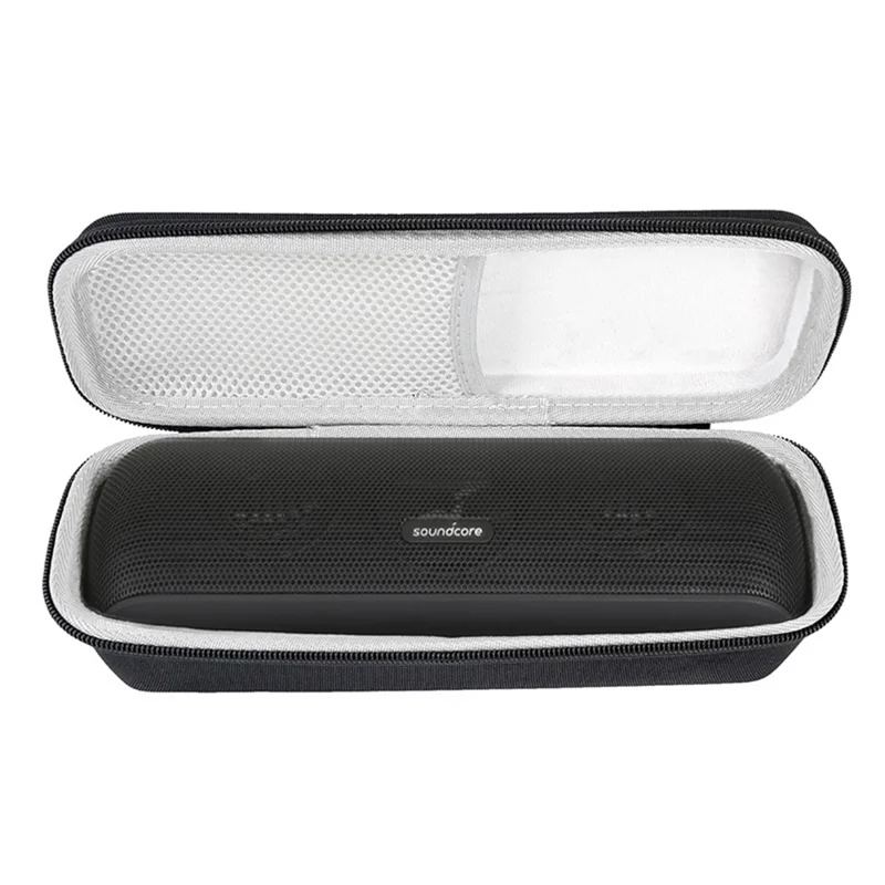 For Anker Soundcore Motion+ Bluetooth-compatible Speaker Storage Box Case Shock Absorption Portable Carrying Bag - Black / Grey