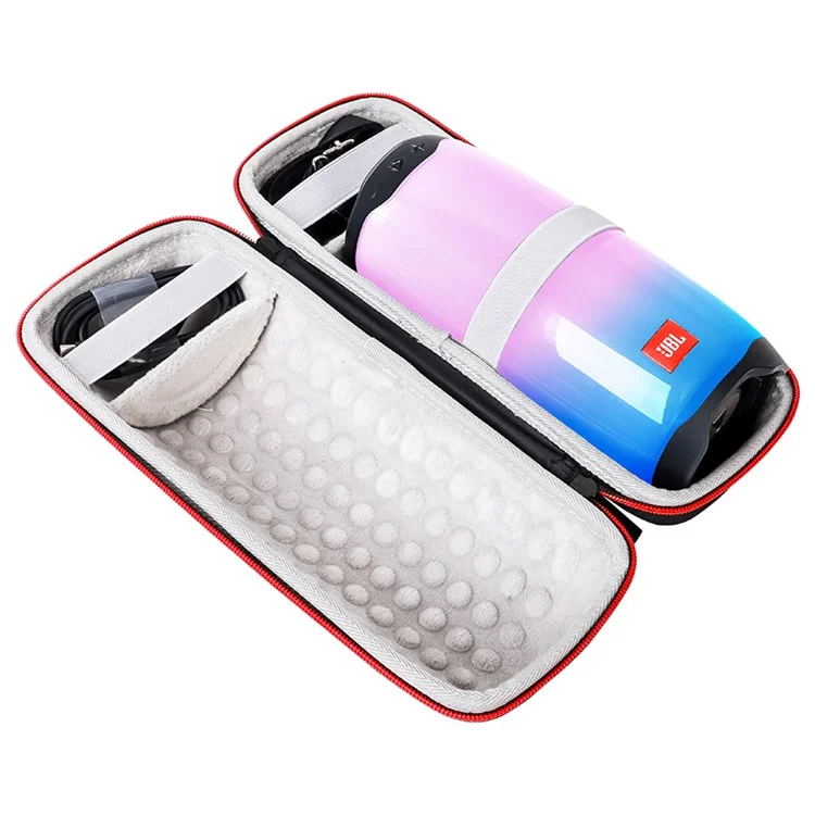 Для JBL Pulse4 EVA Case Case Bluetooth-динамик Против Защитного Покрытия с Плечевым Ремнем и Карабинером - Черный / Серый