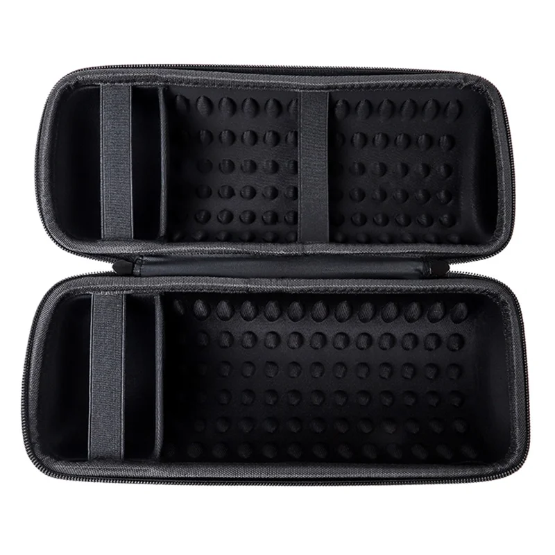 For JBL Pulse4 EVA Carrying Case Bluetooth-compatible Speaker Anti-drop Protective Cover with Shoulder Strap and Carabiner - Black