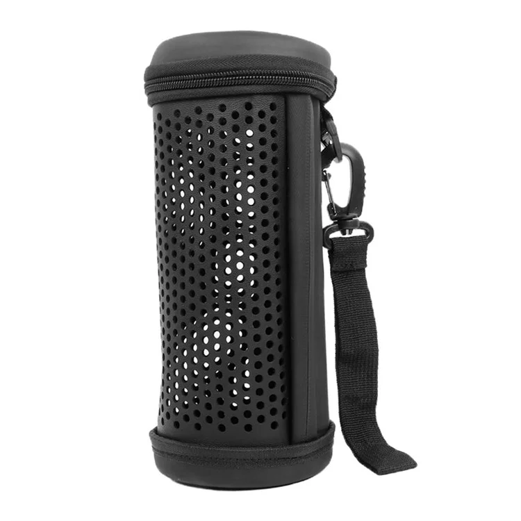 For Logitech UE Megaboom 3 EVA+PU Leather Hollow Out Carrying Case Bluetooth Speaker Shockproof Zipper Storage Bag