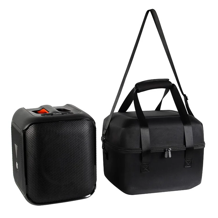 Bolsa de almacenamiento dura EVA para JBL Partybox Encore Essential, caja de transporte portátil a prueba de golpes con correa para el hombro - Gris