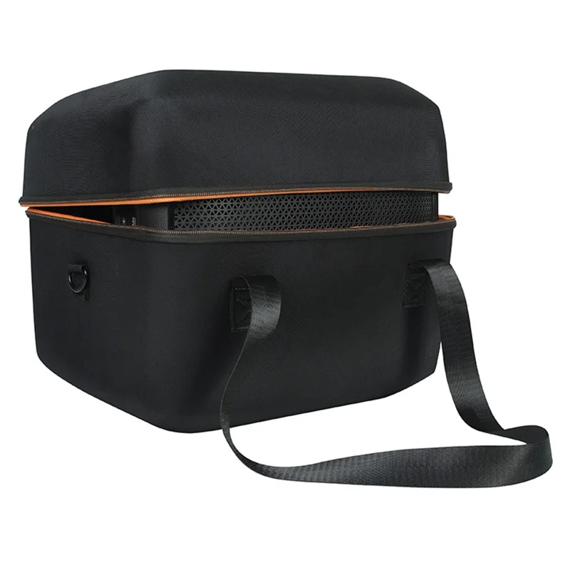 For JBL PartyBox Encore Essential Speaker Carrying Case Portable Storage Bag with Microphone Pouch - Black / Orange