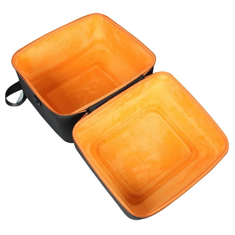 For JBL PartyBox Encore Essential Speaker Carrying Case Portable Storage Bag with Microphone Pouch - Black / Orange