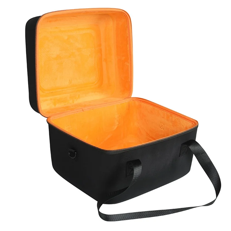 For JBL PartyBox Encore Essential Speaker Carrying Case Portable Storage Bag with Microphone Pouch - Black / Orange