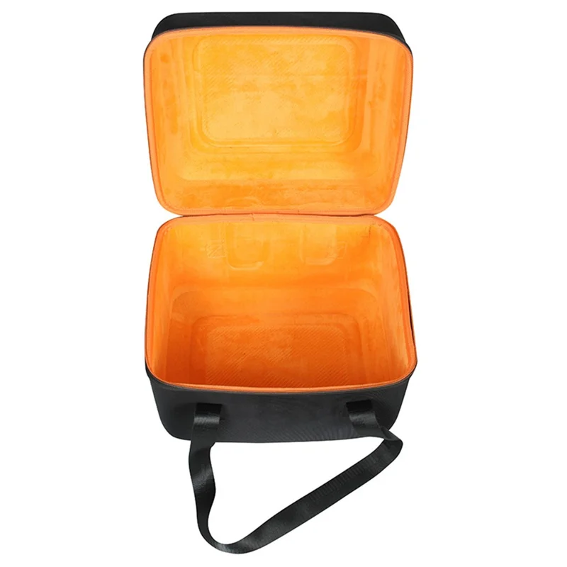 For JBL PartyBox Encore Essential Speaker Carrying Case Portable Storage Bag with Microphone Pouch - Black / Orange