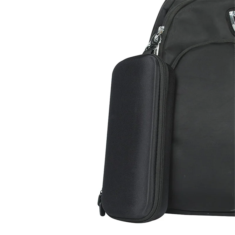 For JBL PartyBox Encore Essential Speaker Carrying Case Portable Storage Bag with Microphone Pouch - Black / Orange