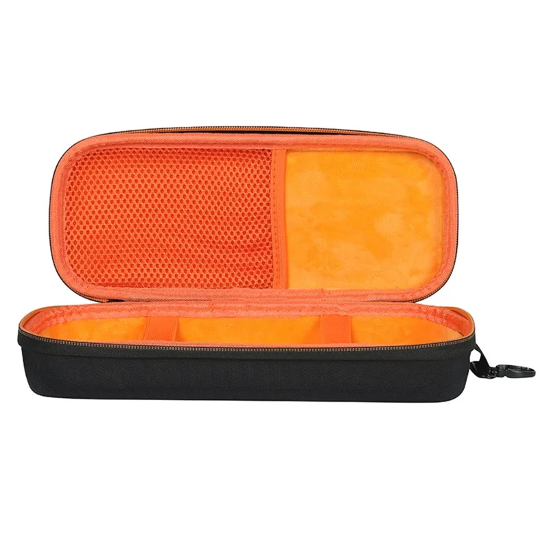 For JBL PartyBox Encore Essential Speaker Carrying Case Portable Storage Bag with Microphone Pouch - Black / Orange
