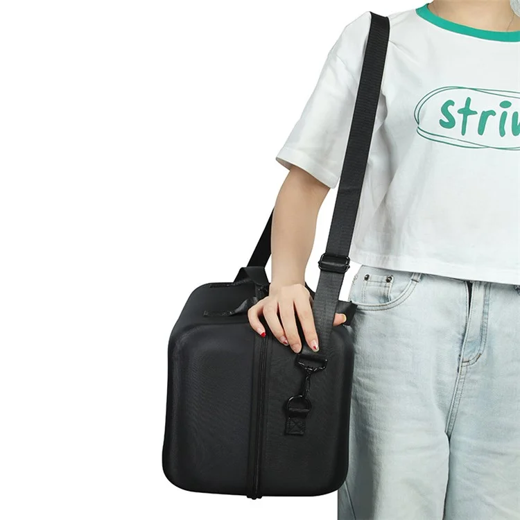 pour JBL PartyBox On-The-Go Sac de rangement dur et antichoc en EVA avec sac à microphone - Gris