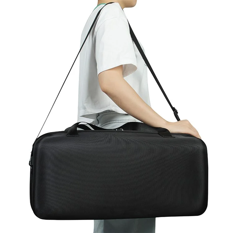 pour JBL PartyBox On-The-Go Sac de rangement dur et antichoc en EVA avec sac à microphone - Gris