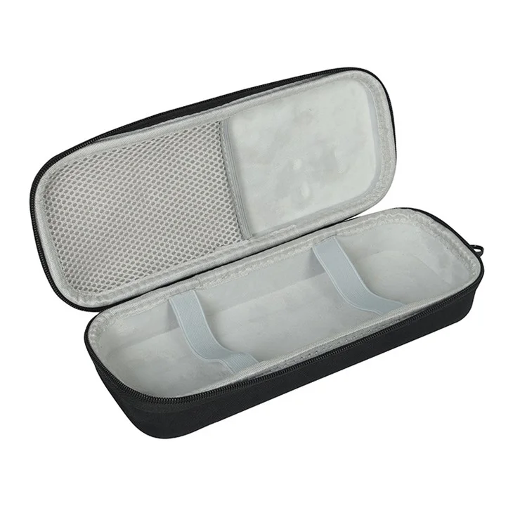 pour JBL PartyBox On-The-Go Sac de rangement dur et antichoc en EVA avec sac à microphone - Gris