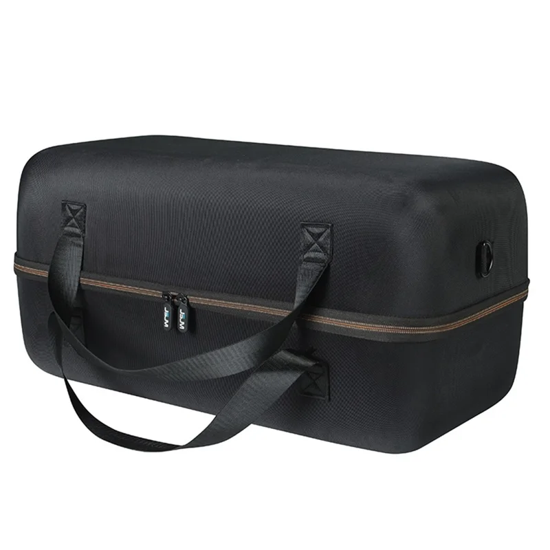 for JBL PartyBox On-The-Go Shockproof Hard EVA Storage Bag Carrying Box with Microphone Bag - Orange