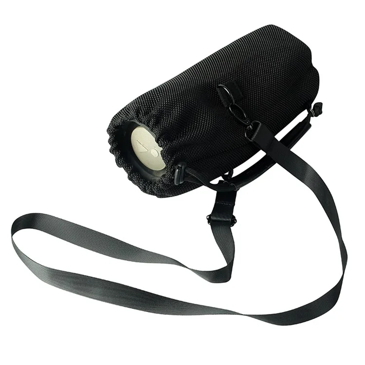 For JBL Pulse4 / 3 Drawstring Design Mesh Carrying Pouch Bluetooth-compatible Speaker Protective Sleeve Crossbody Bag