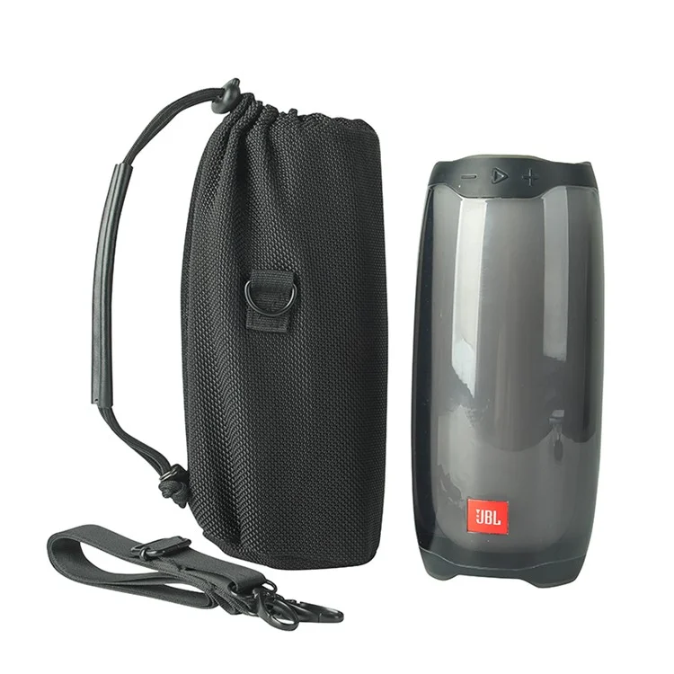 For JBL Pulse4 / 3 Drawstring Design Mesh Carrying Pouch Bluetooth-compatible Speaker Protective Sleeve Crossbody Bag