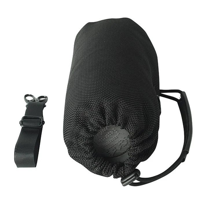 For JBL Pulse4 / 3 Drawstring Design Mesh Carrying Pouch Bluetooth-compatible Speaker Protective Sleeve Crossbody Bag