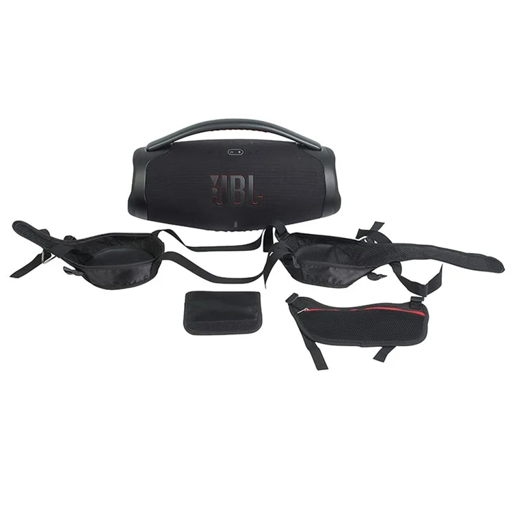 Bolsa protectora de 5 piezas / Juego para JBL Boombox 3 / Boombox 2 Altavoz portátil Bolsa de transporte con correa para el hombro