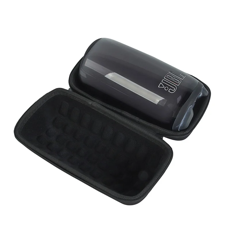 Hard EVA Shockproof Storage Box for JBL Pulse 5, Bluetooth-compatible Speaker Protective Cover Travel Carrying Bag - Black