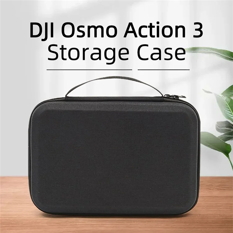 Sac de rangement pour DJI Osmo Action 3 / Action 4 / Action 5 Pro Accessoires de caméra portables Boîte de protection Étui de transport - Noir