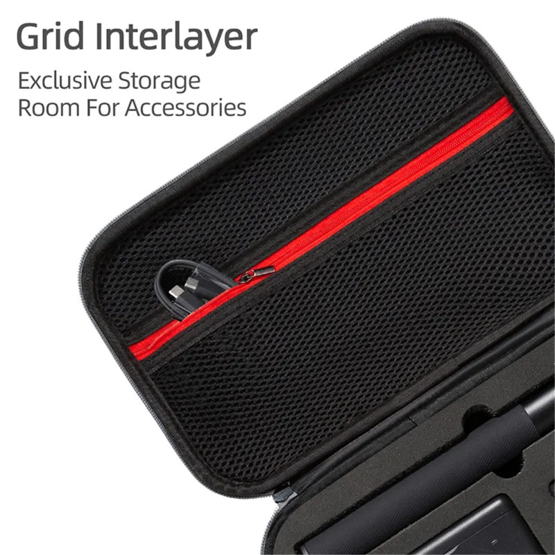 Storage Bag for DJI Osmo Action 3 / Action 4 / Action 5 Pro Portable Camera Accessories Protection Box Carrying Case - Grey