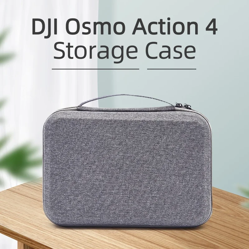 Storage Bag for DJI Osmo Action 3 / Action 4 / Action 5 Pro Portable Camera Accessories Protection Box Carrying Case - Grey