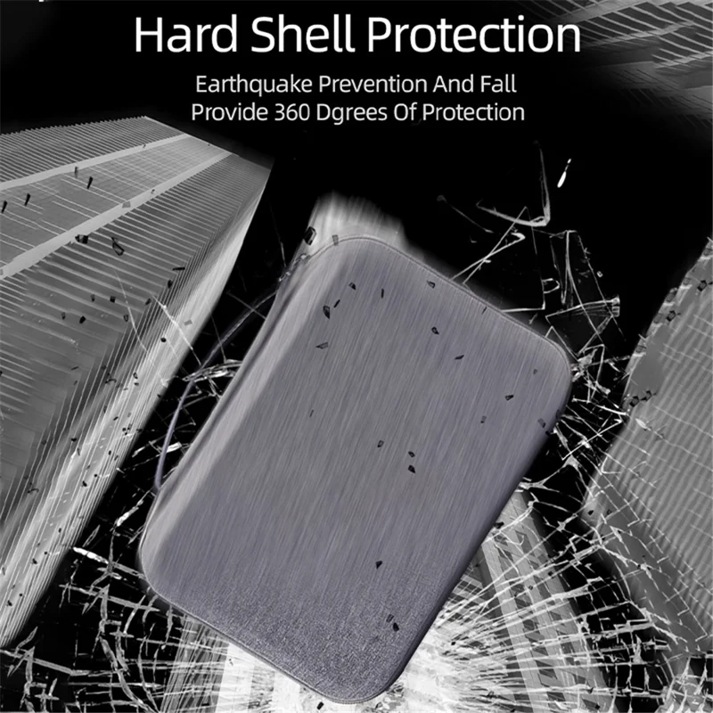 Storage Bag for DJI Osmo Action 3 / Action 4 / Action 5 Pro Portable Camera Accessories Protection Box Carrying Case - Grey