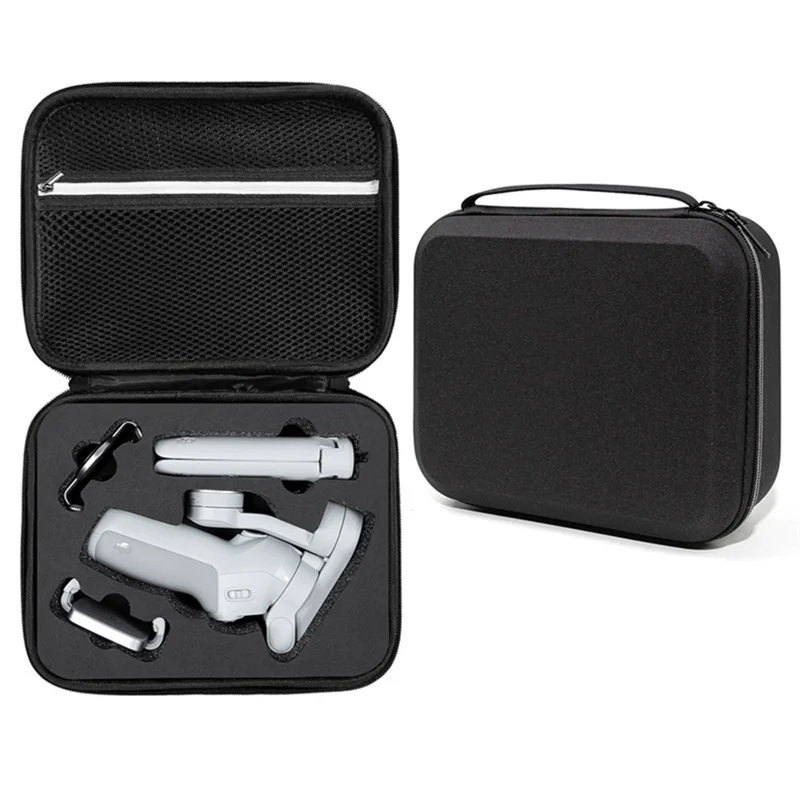 For DJI Osmo Mobile SE Shockproof Carrying Bag Portable Storage Case with Handle - Black