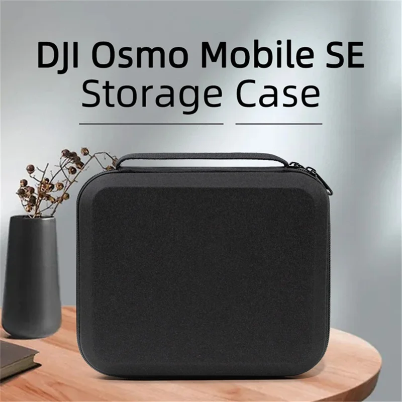 For DJI Osmo Mobile SE Shockproof Carrying Bag Portable Storage Case with Handle - Black
