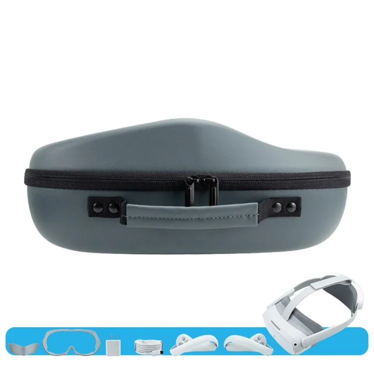 Bolsa de armazenamento rígido EVA para Pico 4 VR, Caixa de transporte à prova de choque, Bolsa de mão portátil