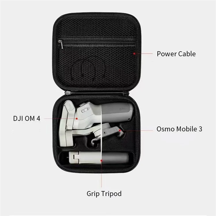For DJI Osmo OM4 / Mobile 3 Handheld Gimbal Shockproof Storage Case 1680D Fabric Phone Stabilizer Crossbody Bag
