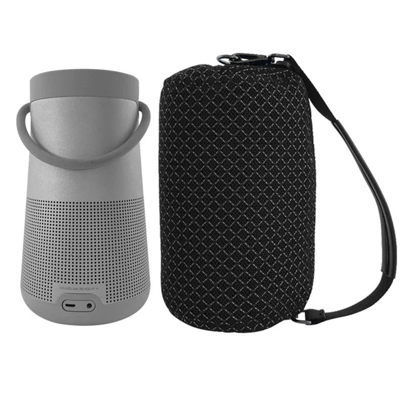 For Bose SoundLink Revolve+ / Revolve+ II Soft Mesh Bag Speaker Storage Pouch Case (Handheld Style)