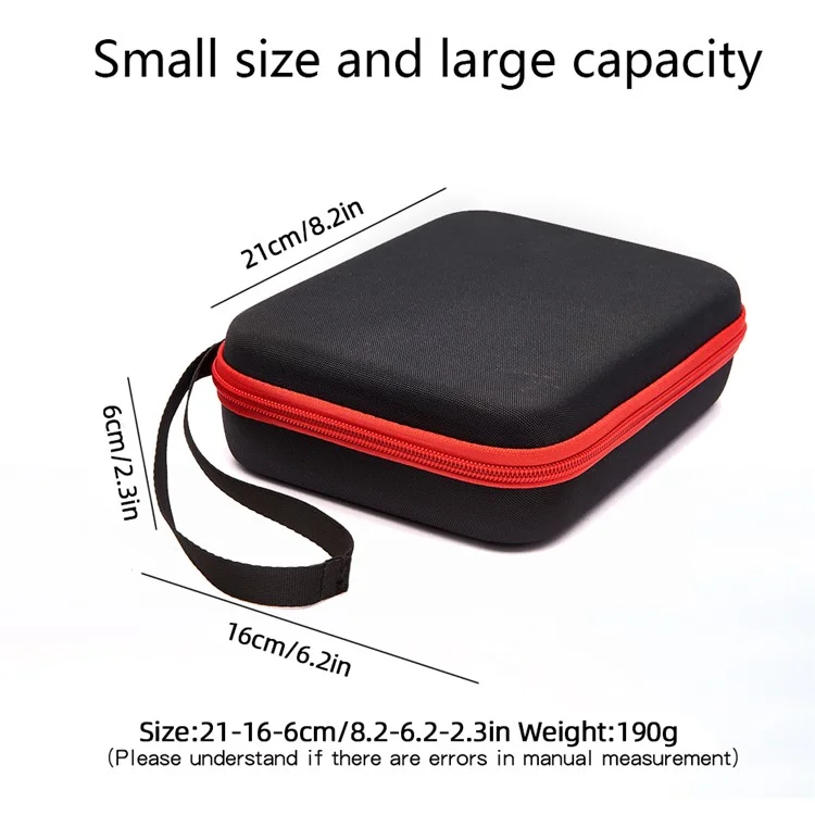 Para Insta360 Go 3 / Go 3S Câmera Organizador de Caso Protetor Ant Cloth+EVA Storage Bag - Preto