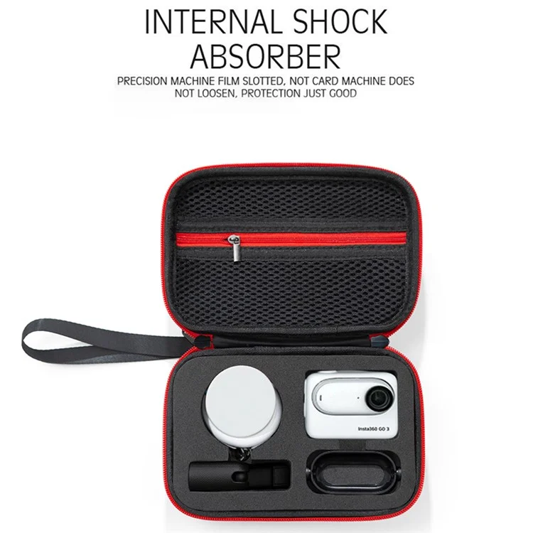 Carrying Case for Insta360 Go 3 / Go 3S Storage Bag Ant Cloth+EVA Mini Protective Case - Black